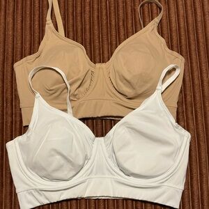 Rhonda Shear White and Tan Bras bundle